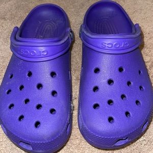 Women’s purple crocs
